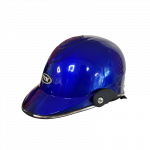 Atviro tipo motociklininko &scaron;almas / kepurė - mėlynas blizgaus pavir&scaron;iaus