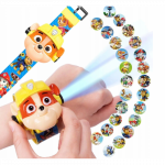 Paw Patrol Rubble vaiki&scaron;kas laikrodis su projekcija