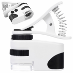 Mini mikroskopas / priartinimas telefono kamerai su ap&scaron;vietimu - 60x zoom