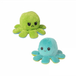 Pliu&scaron;inis dvipusis a&scaron;tuonkojis Tik Tok Octopus - žalias / mėtinis