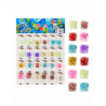 Mini ledo kubelis &bdquo;Squishy&ldquo; su blizgučiais &ndash; antistresinis spaudomas žaislas