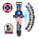 Captain America vaiki&scaron;kas laikrodis su projekcija