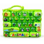 Žalias sensorinis žaislas &ndash; klaviatūra Fidget Keyboard &bdquo;Animals&ldquo;