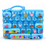 Mėlynas sensorinis žaislas &ndash; klaviatūra Fidget Keyboard &bdquo;Ocean&ldquo;