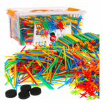 Statybinių &scaron;iaudelių rinkinys 1200 elementų