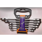 Raktų su terk&scaron;le komplektas 6vnt., 8-19mm, Cr-V