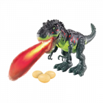 Dinozauras T-reksas su dūmų efektu, garsais, vaik&scaron;to ir mėto kiau&scaron;inius