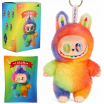 Labubu monsters žaislas su pakabuku - siurprizas, rainbow