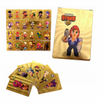 Brawl Stars kolekcinės žaidimo kortos 55 vnt. - auksinės