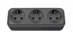 Trivietis vir&scaron;tinkinis ki&scaron;tukinis lizdas su įžeminimu Vilma SL+250 RP16-031 SL+ V (antracitas)