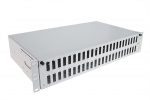 Optinė komutacinė panelė 19\" ODF 2U 48 SC simplex/ LC duplex priekinė panelė