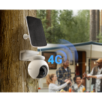4K rai&scaron;kos, 4G ir WiFi valdoma, lauko vaizdo stebėjimo kamera EZVIZ CS-EB8SP, su saulės elementu ir 128 GB atminties kortele