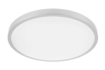 ATOL LED lubinis &scaron;viestuvas (32W, 2560lm, 3000K, sidabrinis, apvalus) GTV LD-ATOL32W-WW-02