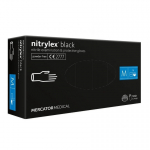 Pir&scaron;tinės apsauginės Nitrylex Basic, dydis M, juodos 100 vnt.