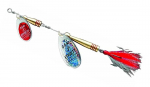 Sukriukė DAM Effzett Tandem Dresser Spinner Silver/Red 14 g