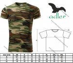 ADLER woodland trikotažiniai mar&scaron;kinėliai M