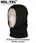 Žieminis daugiafunkcinis galvos apdangalas Mil-tec juoda .
