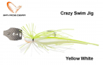 Masalas Savage Gear Crazy Swim Jig 20 g Yellow White 12.5 cm