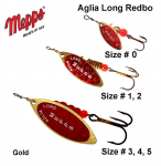 Sukriukė Mepps Aglia Long Redbo Gold 17 g