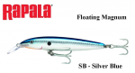 Vobleris Rapala Floating Magnum Silver Blue 18 cm