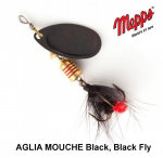Sukriukė Mepps AGLIA MOUCHE Black, Black Fly 1.5 g