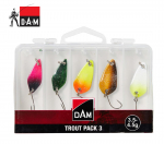 Blizgių rinkinys DAM Trout Pack 3 upėtakiams 3,5-4,5 g TLT i&scaron;siuntimas 2-4 d.