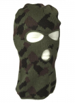 Balaklava camo 3 skylės i&scaron; akrilano .