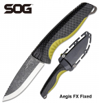 Peilis SOG Aegis FX Fixed Juodas/samanų žalia .