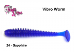Guminukas Crazy Fish Vibro Worm Sapphire 7.5 cm
