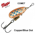 Blizgė Mepps Comet Copper Blue Dots 1.5 g