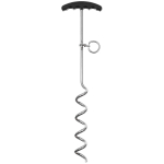 Sraigtinis metalinis kuoliukas palapinei su plastikinė rankena, 45 cm (27890) .
