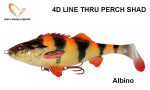 Masalas Savage Gear 4D line Thru Perch Shad Albino 17.5 cm