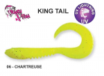 Mink&scaron;tas masalas Crazy Fish King Tail Chartreuse 65 mm 6.5 cm