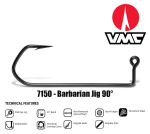 Kabliukas galvakabliui VMC 7150 Barbarian juodas 7/0