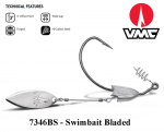 Ofsetinis kabliukas VMC 7346BS &ndash; Swimbait Bladed 11/0