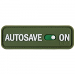 PVC antsiuvas-lipdukas AUTOSAVE ON žalias BLT i&scaron;siuntimas 1-3 d.