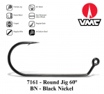 Kabliukas galvakabliui VMC Round Jig 60&deg; 7161BN juodas nikelis 7/0