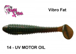 Silikoninis masalas Crazy Fish Vibro Fat 5 12 cm UV Motor Oil Kalmaro