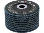 &Scaron;lifavimo diskas lapelinis | ZIRCONIUM | P100 | 125X22mm | 10 vnt (YT-833003)