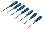 Atsuktuvų rinkinys | antgaliai deimantine danga | T-Star (Torx) T10&ndash;T40 | 7 vnt (4970)