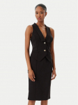Rinascimento Kokteilinė suknelė CFC0019846002 Juoda Regular Fit