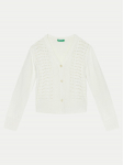 United Colors Of Benetton Kardiganas 1370C601Q Balta Regular Fit