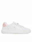 Calvin Klein Jeans Laisvalaikio batai Chunky Cupsole Ru Patch Lth Wn YW0YW01846 Balta