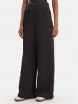 adidas Sportinės kelnės Off Placed 3-Stripes JX2733 Juoda Wide Leg