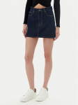 Guess Jeans Džinsinis sijonas W5YD0Q D5M4C Tamsiai mėlyna Regular Fit