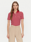 Tommy Hilfiger Polo mar&scaron;kinėliai 1985 WW0WW43225 Raudona Slim Fit