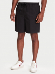 Mustang Medžiaginiai &scaron;ortai Linen 1016459 Juoda Loose Fit 32