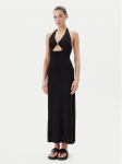 Max Mara Beachwear Kokteilinė suknelė Ghiotto 2516621059 Juoda Slim Fit L