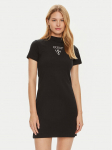 Guess Kasdieninė suknelė V4YK02 KCDH1 Juoda Regular Fit