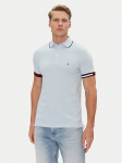 Tommy Hilfiger Polo mar&scaron;kinėliai Flag Cuff MW0MW38458 Žydra Slim Fit